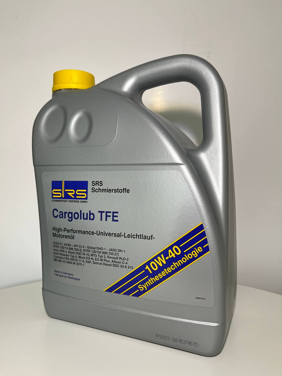 SRS Масло моторное Cargolub TFE 10W-40 5л п SRS Масло моторное Cargolub TFE 10W-40 5л п