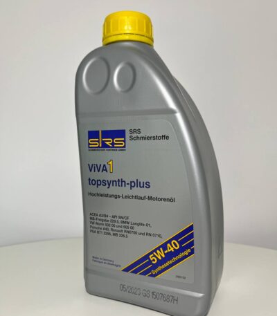 SRS Масло моторное VIVA 1 topsynth Plus 5W-40 1л
