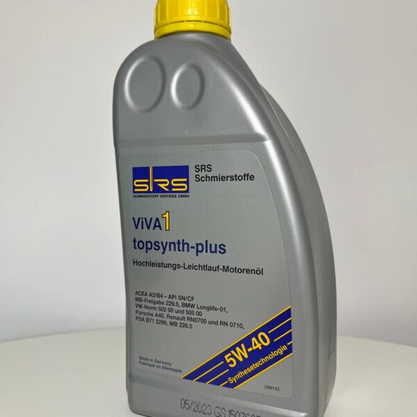 SRS Масло моторное VIVA 1 topsynth Plus 5W-40 1л