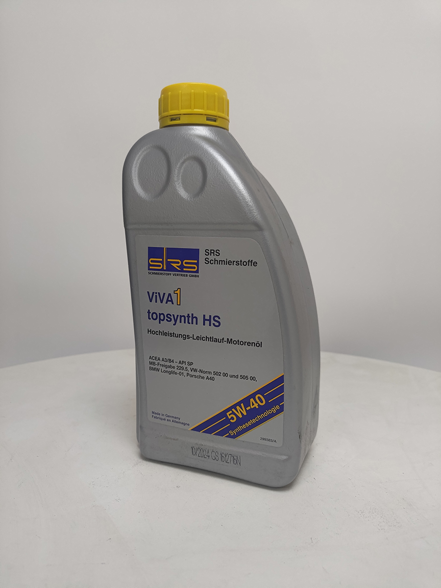 Масло моторное SRS ViVA 1 topsynth HS 5W-40, 1л Масло моторное SRS ViVA 1 topsynth HS 5W-40, 1л